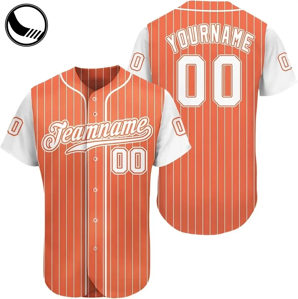 BETHERIVAL Wholesale Teamwork Printed 2 Button Pinstripe Custom Baseball Jersey