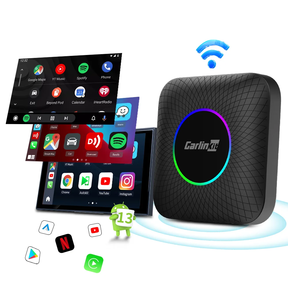 Carlinkit Cpc200 Tbox Ambient 64Gb 128GB up to 512Gb Android 13