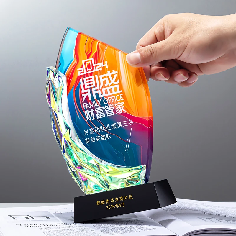 product small bridge low price wholesale creative design business glass awards trophies custom trophy award crystal-40