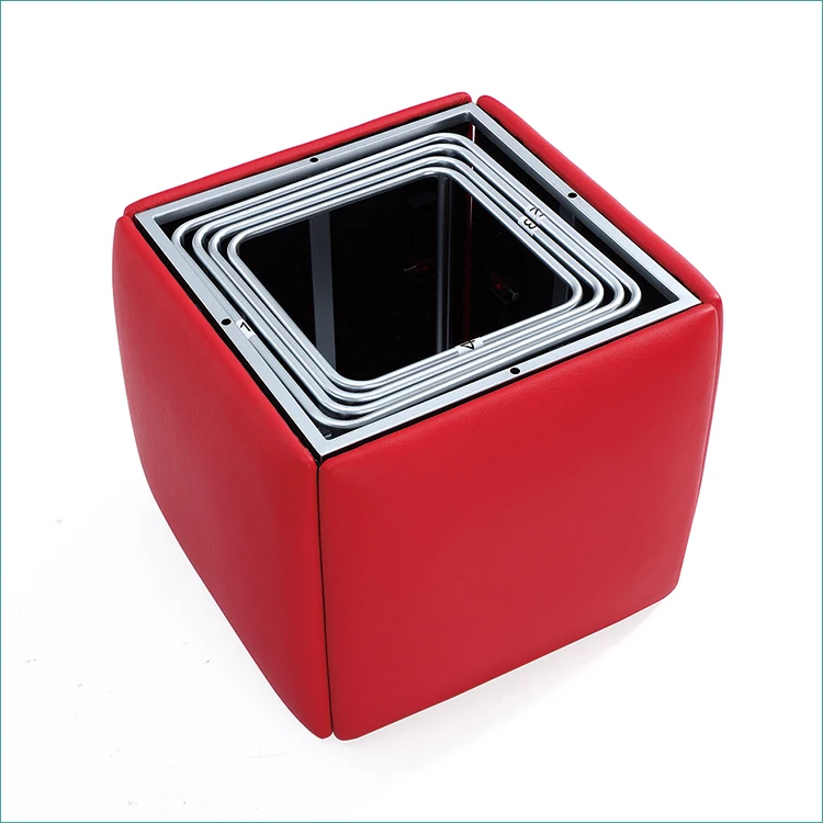 Space Saver 5 in 1 Mini Stools 1 Transform to 5 Cube Ottoman