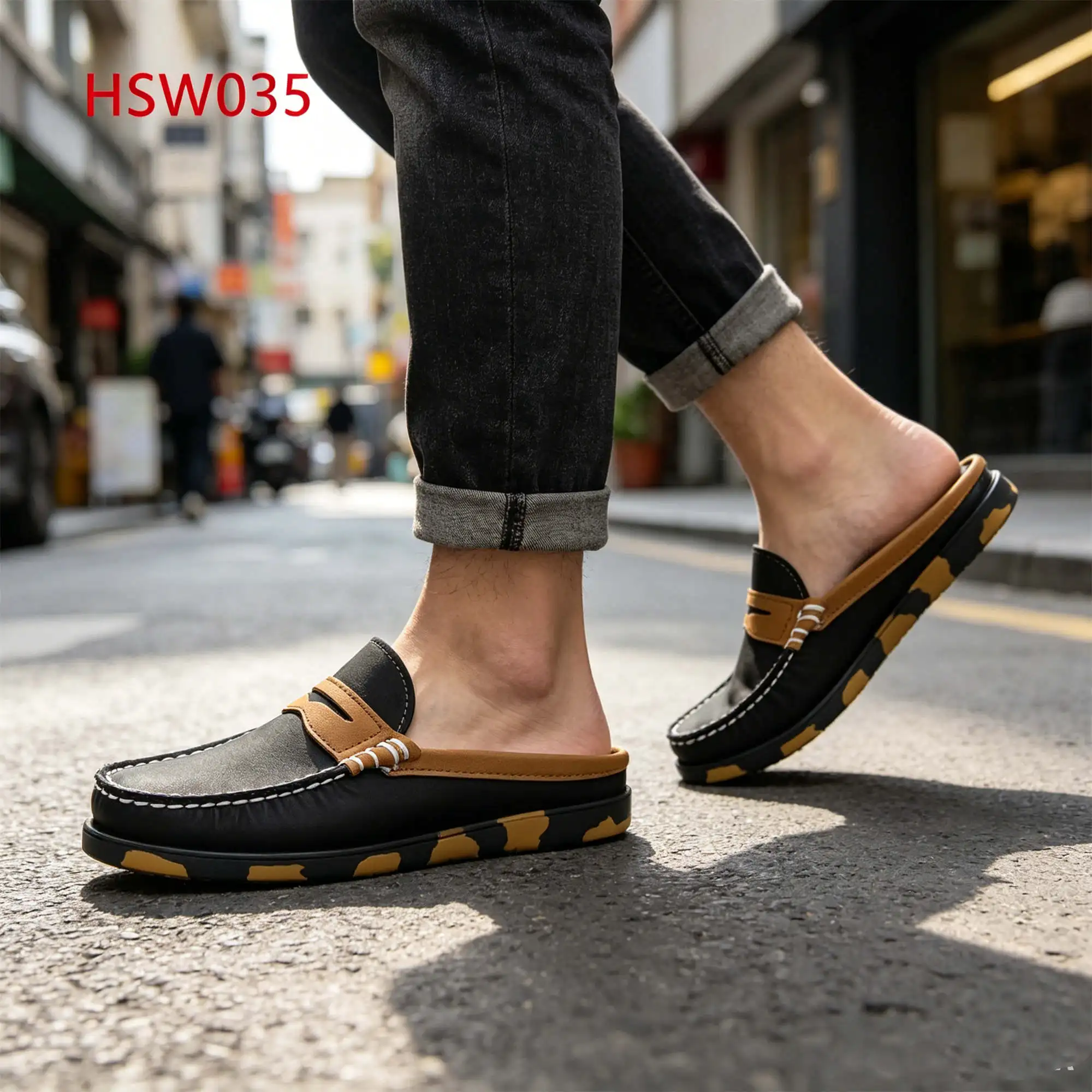 ZYF,Authentic Original Mask Style Kids&adult Boat Shoes Striped Color Rubber Outsole Easy Entry Flat Penny slippers HSW035