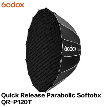 Godox Softbox Accessories QR-P120T 120CM Quickly Release Parabolic Softbox Video LED Light Live Broadcast Bowens Studio Flash detail image