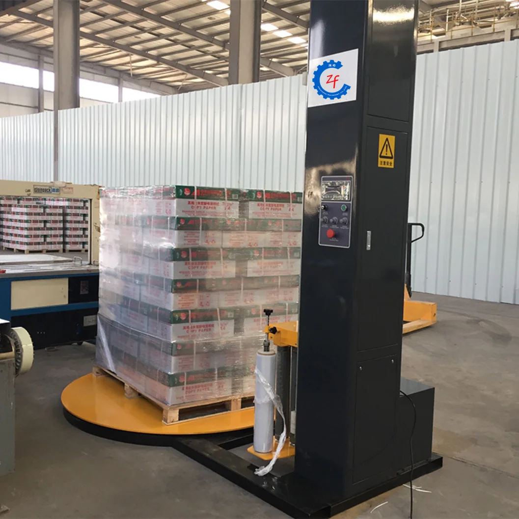 Pallet Stretch Film Robotic Wrapping Machine With Rotary Arm