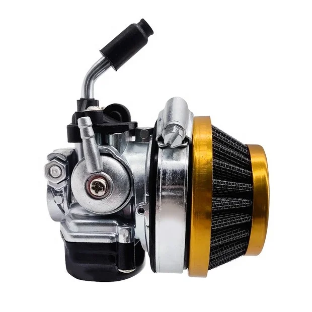 Карбюратор Dellorto F37 SHA SHA1515, КАРБЮРАТОР TOMOS 19 мм с желтым краем и белым фильтром для плитки