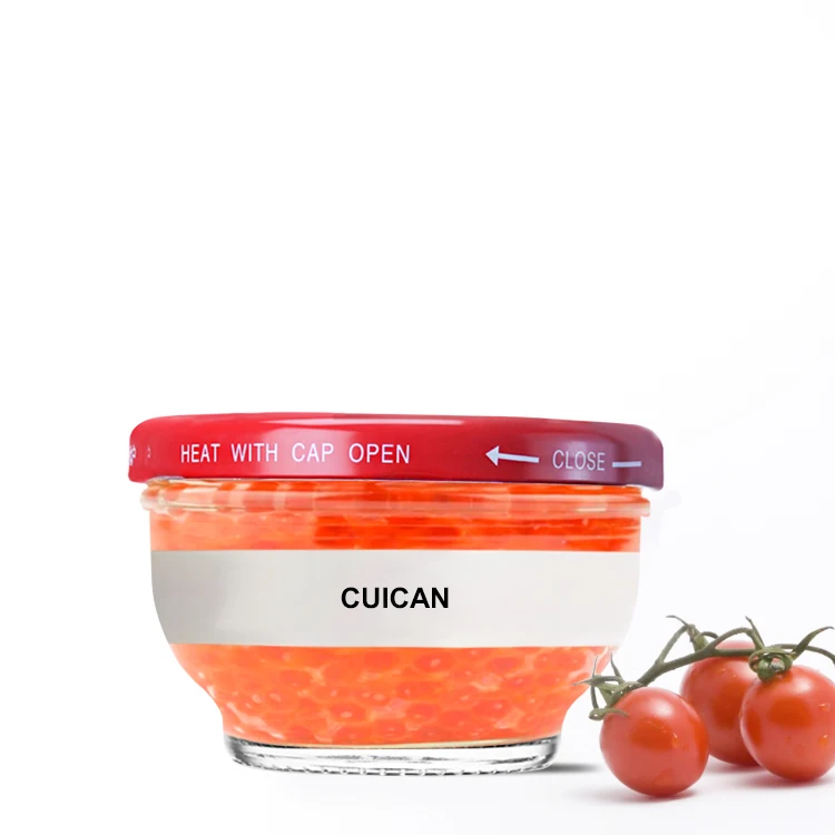 Individuelles Logo 260ml Kaviar-Glasgefäß für Vogelnestsuppe