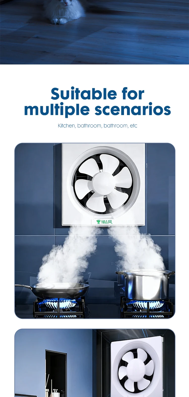 Kitchen Exhaust Fan, 7.5m, Plastic - detail 22