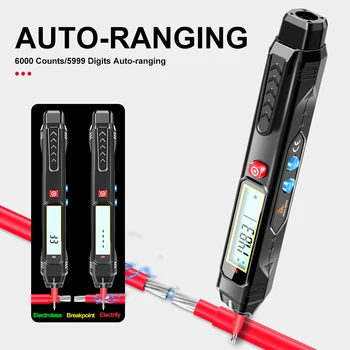 Testeur De Multimètre Numérique Écran De 4,7 Pouces Testeur D'Ampli De Voltmètre Gamme