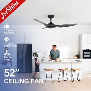 1stshine Ceiling Fan 52 Inches Power Saving 35W High Speed Airflow BLDC Ceiling Fan with Remote