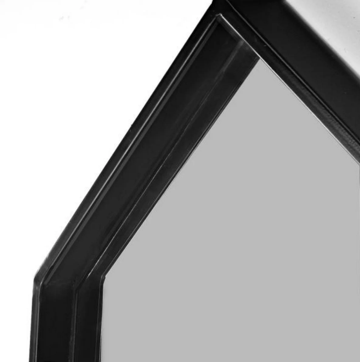 Luxury Mirror Wall Narrow Edge Diamond Black Frame Mirror Wall Mirrors ...