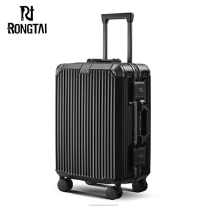 Unisex Luxury Large Capacity Custom Fashionable Travel Hard Shell Spinner Caster Luggage Durable PC Boarding Modern Cartoon TSA