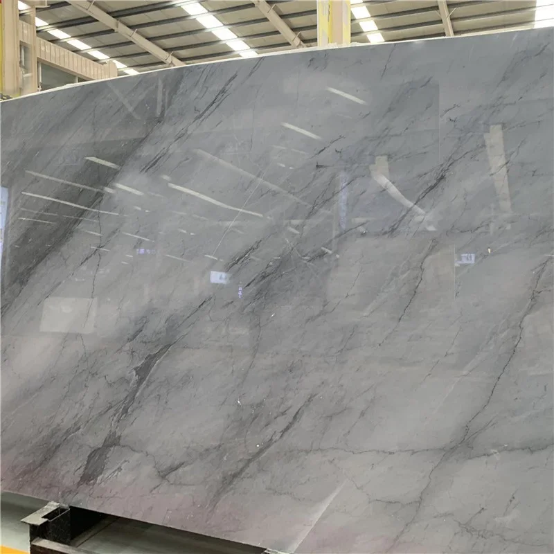 Blokka ta' Ħaġra Naturali Importata Ultraman għall-art u l-biżut, Tile Ġejja Griż, Marmur