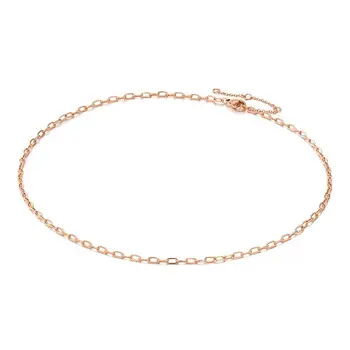 Yiwu cheap wholesale fashion gold jewelry thin chain link choker stainless steel necklaces women for DIY jewelry making