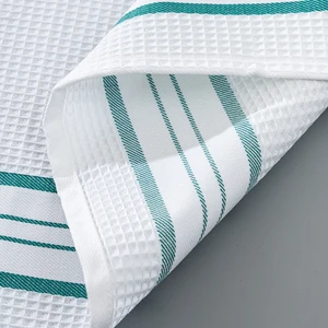 Soft Absorbent Classic Rectangle Tea Towel & Glass Cloth for Hotel & Restaurant Use Non-Slip Reusable 100% Cotton