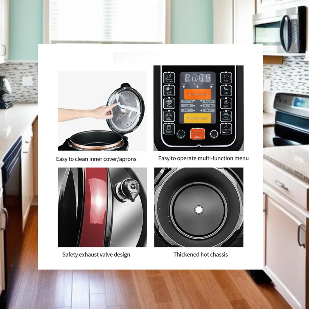 Factory Direct Sale 16 in 1 Electric Digital Multifunction Pressure Cooker 6L