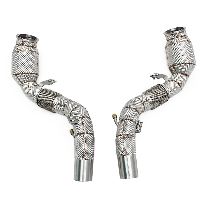 Custom Turbo Downpipe For BMW M850 / M850I 4.4TT G14 / G15 / G16 Alpina B8 2020-2023 200CELLS Test