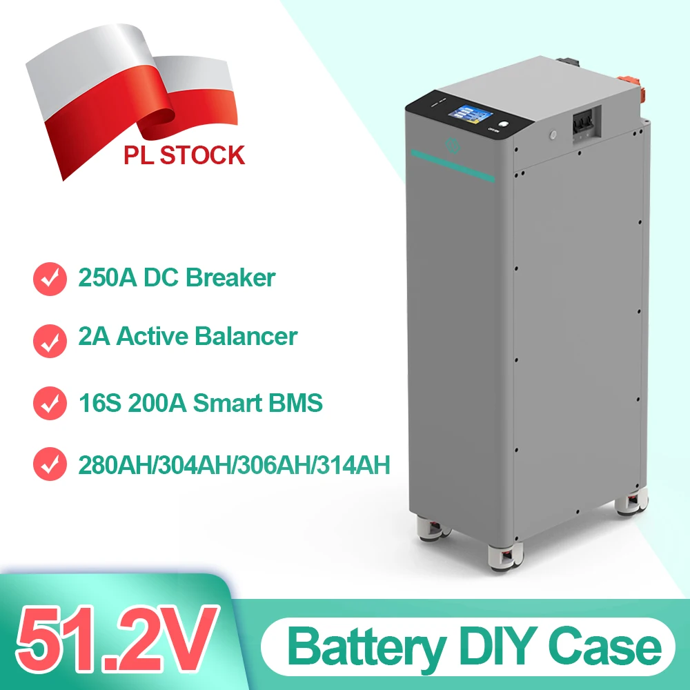 SEPLOS V4  Updated DIY Kits With UL Certified 250A DC Breaker in Stock in EU for 48V  15KWH Battery Pack