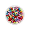 Round colored black Russian beads