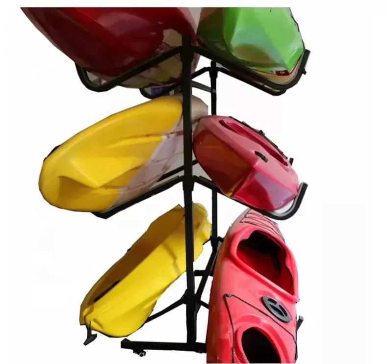 Kayak Display Racks Metal Kayak Storage Rack Floor Standing Kayak Display Rack With Wheels ...
