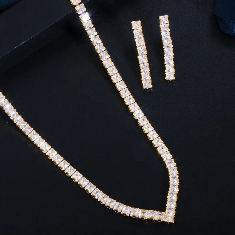 Ratnavali Jewels Zirconia cubica Splendida collana da sposa