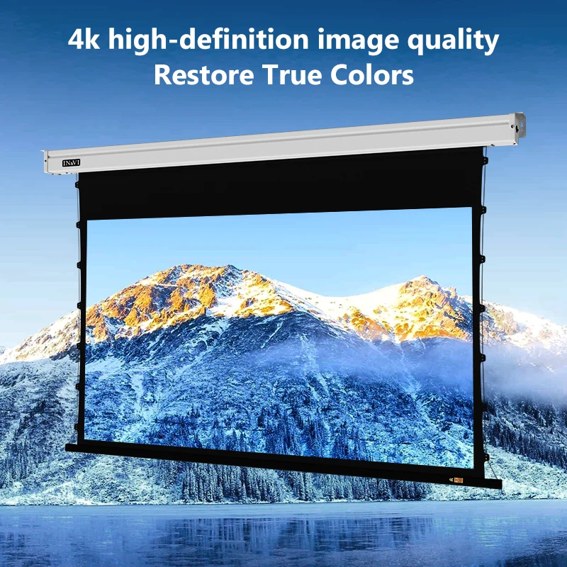OEM Electric Lifting Projection Screen for 4k Laser TV Projector 72 ...