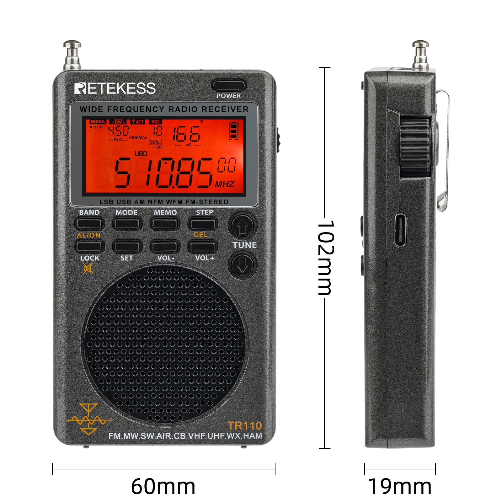 Радиоприемник Retekess Tr110 Купить На Алиэкспресс