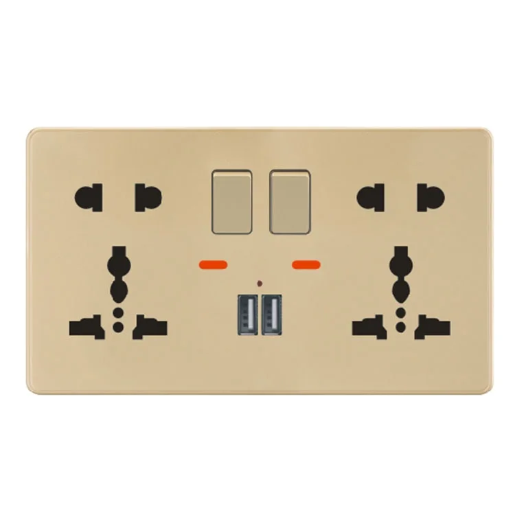2*5 Pin MF Неоновые Настенные включен розетка с 2 Usb порта
