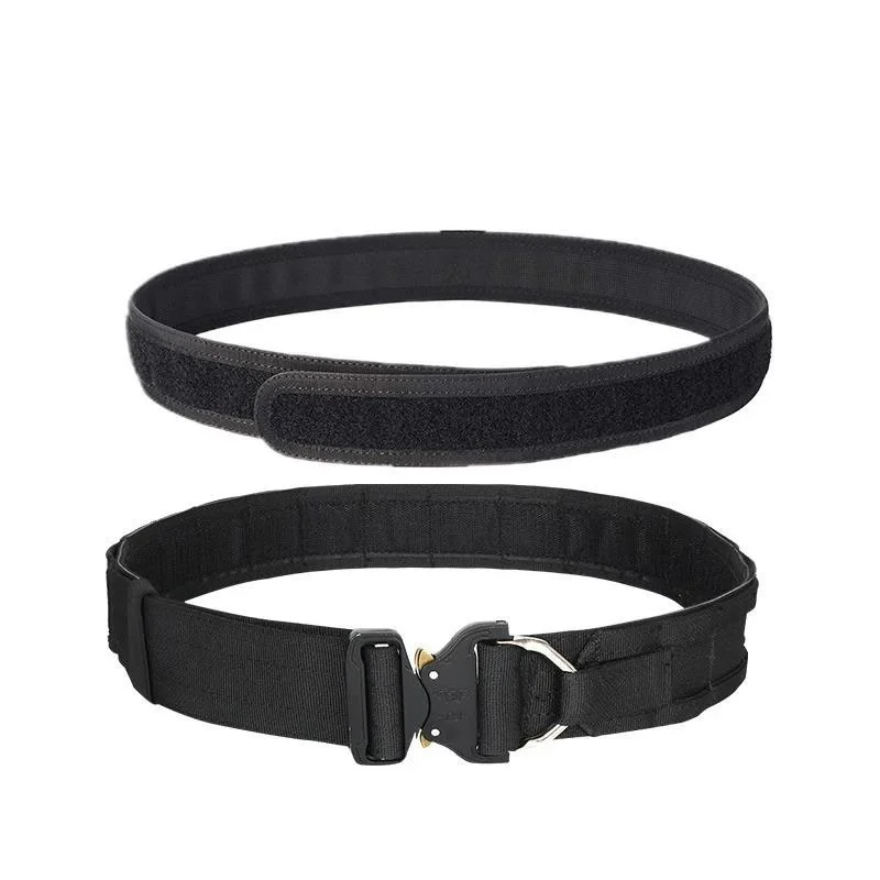 Multi-functional Adjustable Outdoor Black Hunting Tactics Duty Security Belt Premium Equipment Camo Tactic Waist Belt