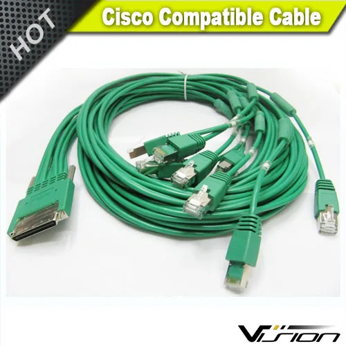 その他 IO DATA 10ft CAB-HD8-ASYNC 8-Port Async Octal Cable for Cisc0 Routers