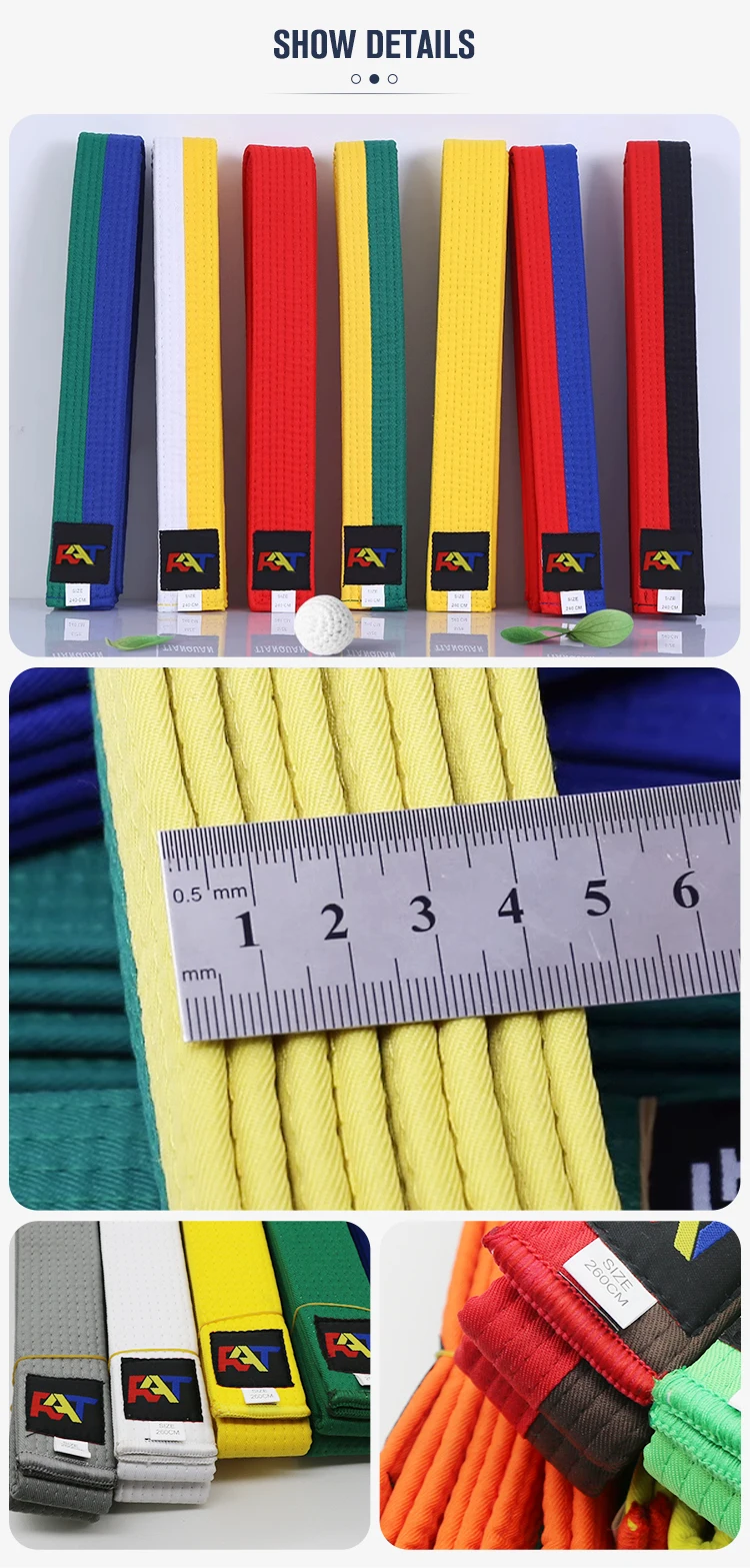 PATIKIL Taekwondo Gürtel Blau - 1.6m Kampfsport Gürtel Aus Polyester