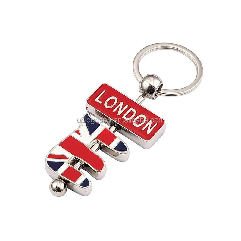 thumbnail image 2 of Jual Uk Flag Metal Keychain Souvenir Keychain British London - Kota... 2 of 14