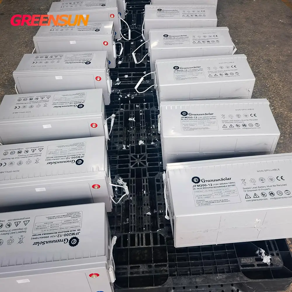 Deep Cycle Solar Gel Battery 12V 250Ah 200Ah 100Ah 150AH 120AH Lead Acid Agm Varta Gel Battery China Manufacture