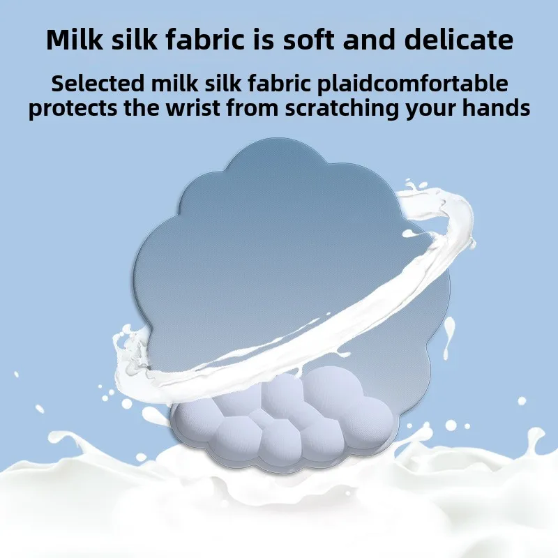 Anti-Slip Mouse Pad Keyboard Hand Rest Cloud Gradient Style for Office Use for Both Men Women Durable PU Leather Rubber Material