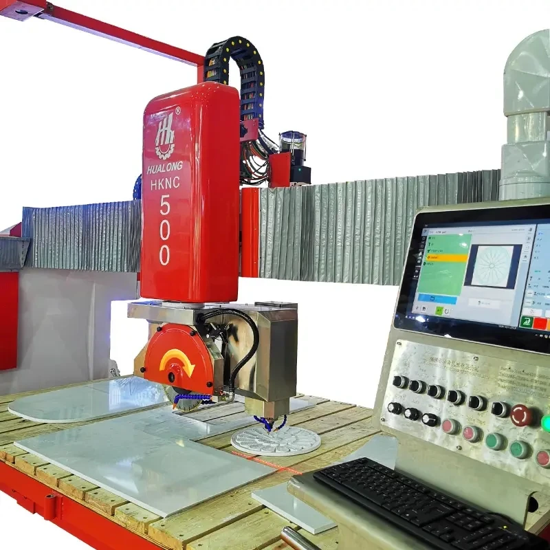 Hualong Machinery  Stone Cnc 5 Axis Stone Cutting and Engraving Machine Cnc Stone Cutting Machine China