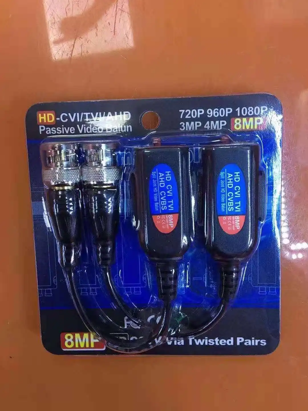 1CH Passive Twisted Pair Transmission UTP Video Balun for CCTV AHD TVI CVI Camera From Original CCTV Cameras Accessories Factory