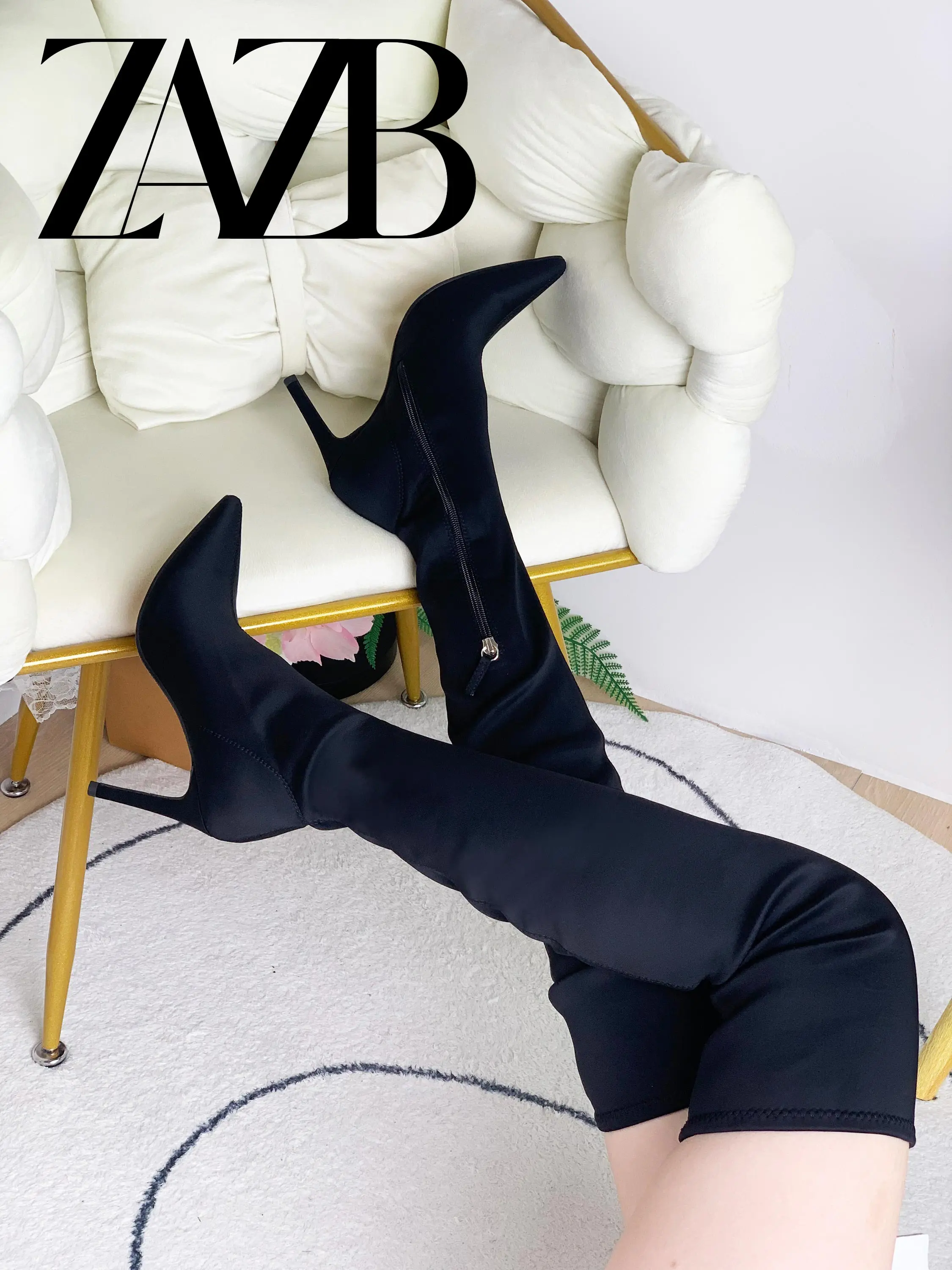 Thigh High Boots For Big Legs Colorful Pu Leather Women Thigh High