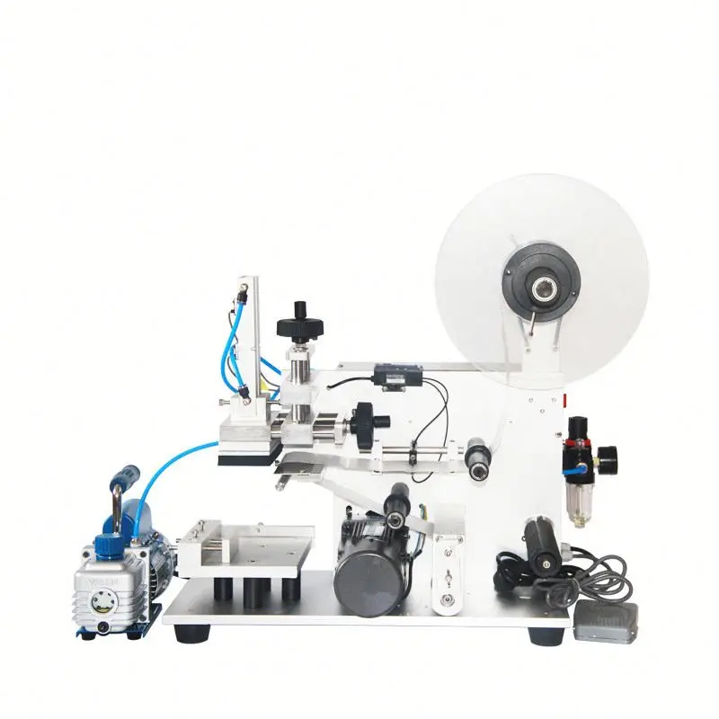 Tabletop Semi-automatic Plane Bag Box Flat Surface Labeling Machine ...