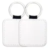 porte-clés carré double blanc
