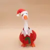 Red santa claus felt style