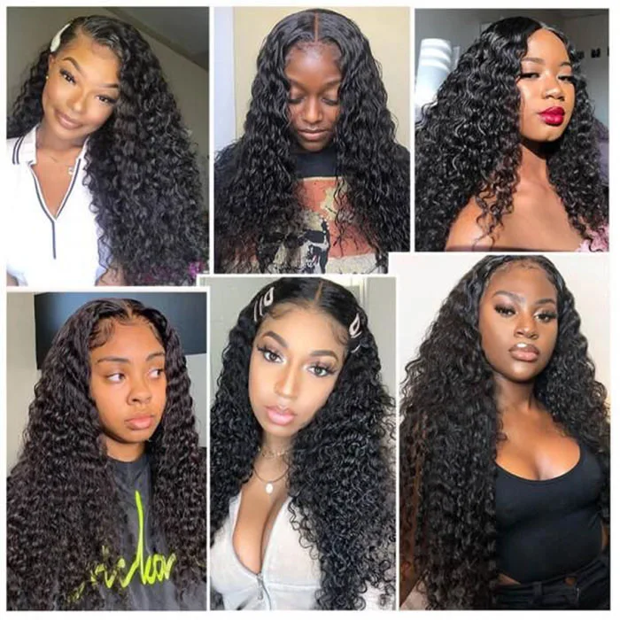 Raw Cambodian Hair Wig,200 Density 30 Inch Hd Deep Wave Lace Frontal ...