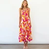 Boho una linea Flowy spiaggia lungo prendisole
