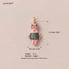 Black Striped Dress Pink Cat Charm
