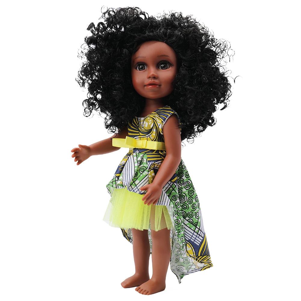 Новое поступление 2022, пластиковые игрушки для девочек, куклы, подарок для детей, набор кукол, красивое платье, 14 дюймов, черные модные куклы