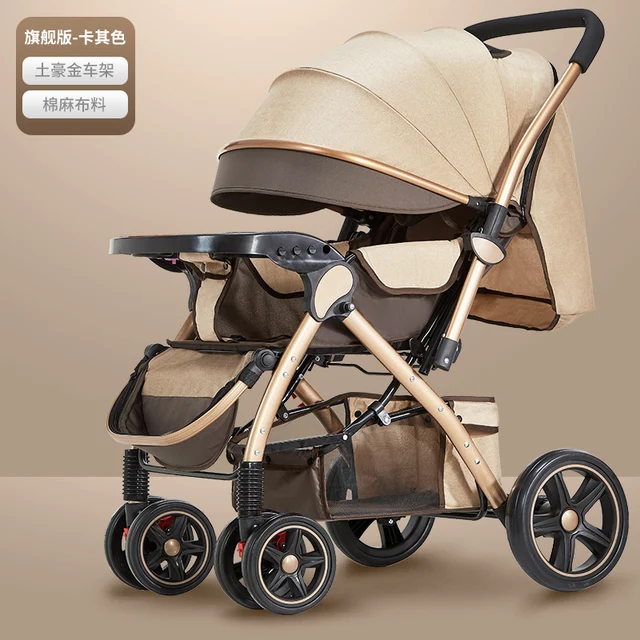 Wholesale portable collapsible high view sit-down strollers