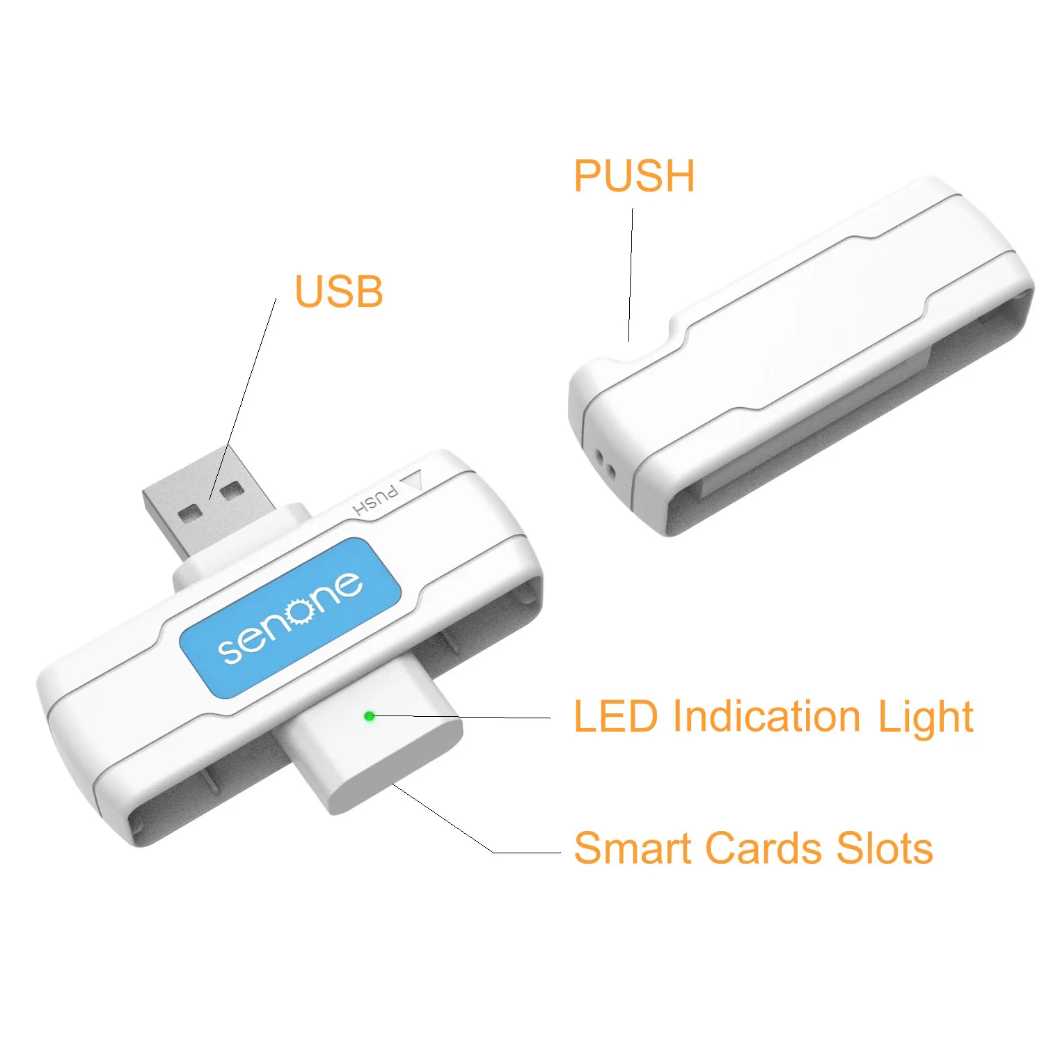 New launched products atm credit usb smart folding id card skimmer reader