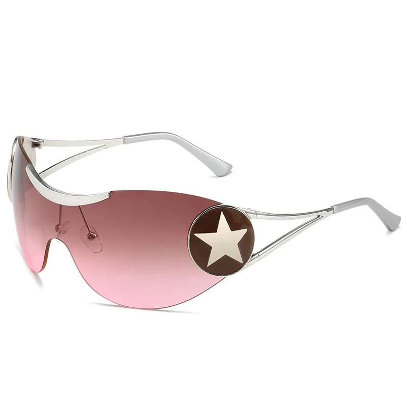STORY XY9372 Frameless Luxury Sun Glasses - Oversized