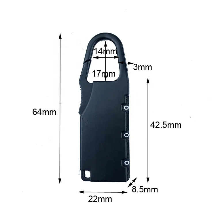 Wholesale Three-Digit Digital Cartoon Password Locks for Travel Bags Mini Padlocks