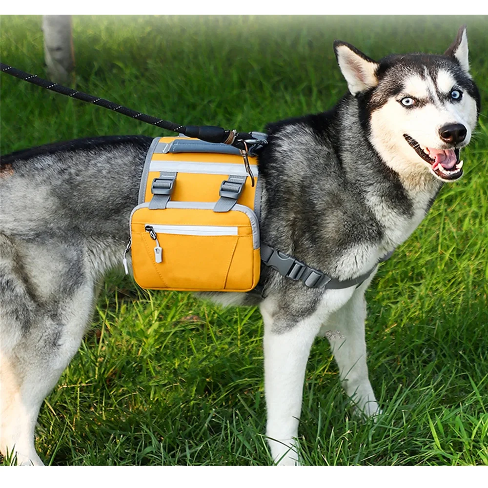 Custom Dog Tactical Saddlebag Backpack Back Pack Dog Harness Hiking