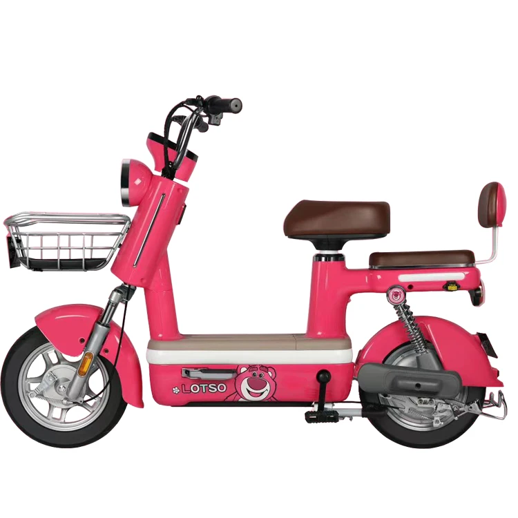 Fashion 400w 2-Wheel Electric Moped Bike with Pedals