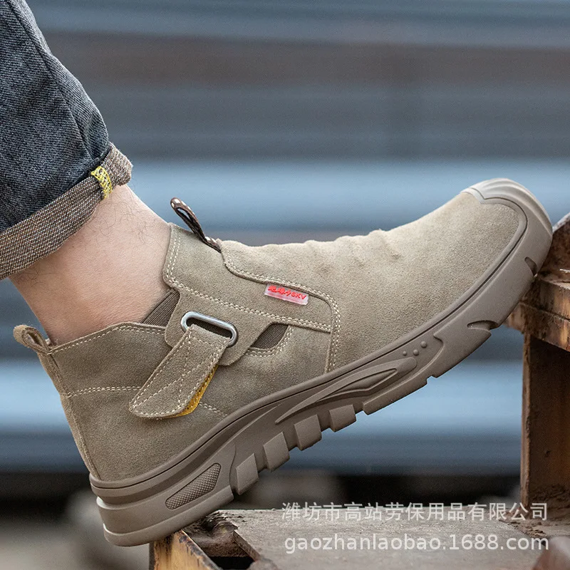 Factory Direct for Welder Durable Grey Welding Boots Safety Shoes