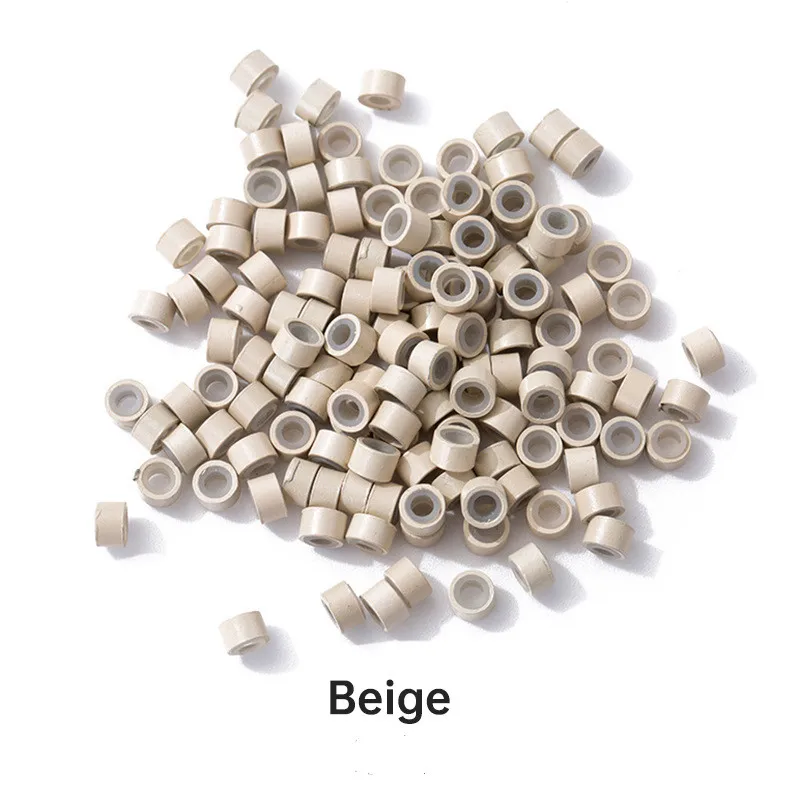 Силиконовое кольцо для наращивания волос, 5*3*3 мм, 500 капсул/бутылка